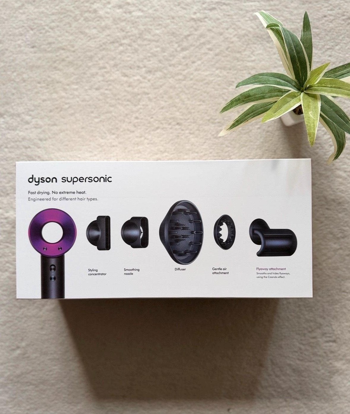 Dyson Supersonic HD08 haardroger antraciet fuchsia, Verzenden, Nieuw, Overige typen