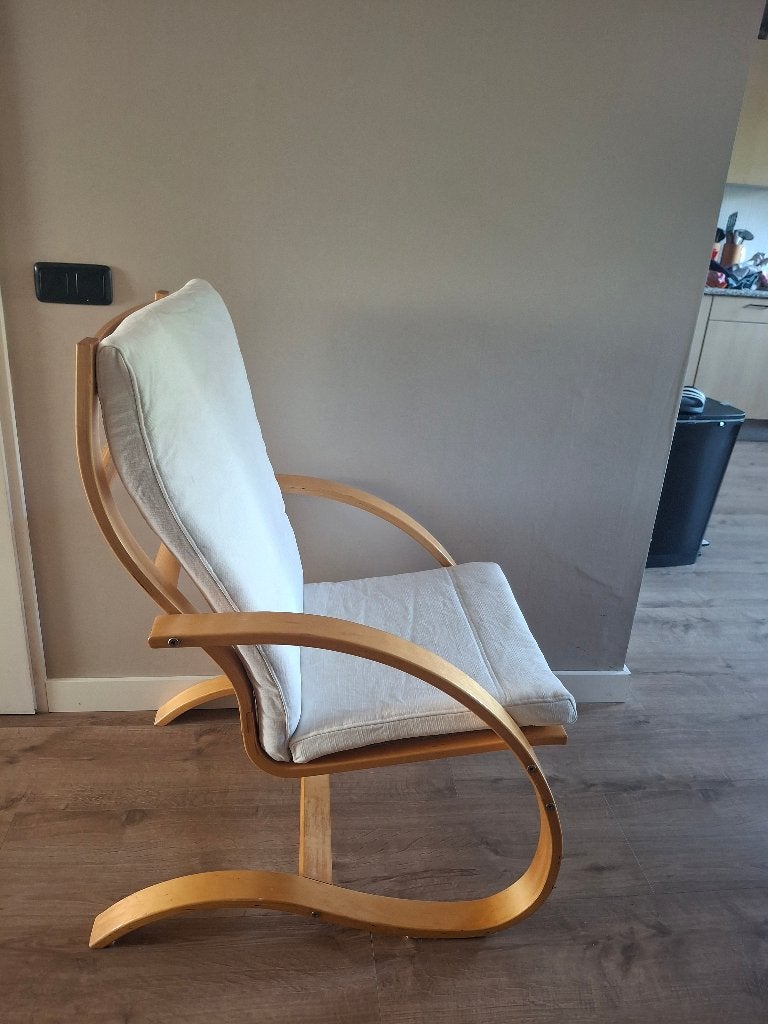 Ikea relax stoel, Ophalen, Gebruikt, Wit, Scandinavisch