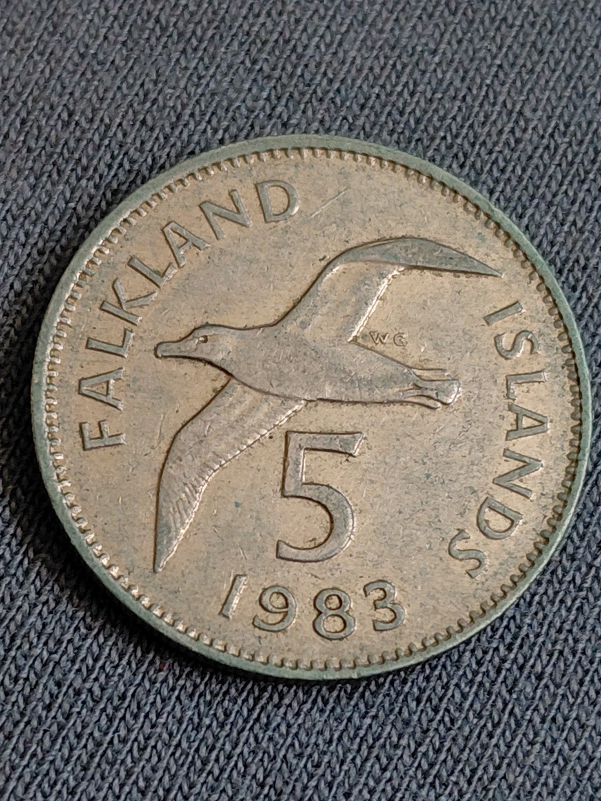 Falkland Eilanden 5 Pence 1983, Verzenden, Midden-Amerika, Losse munt