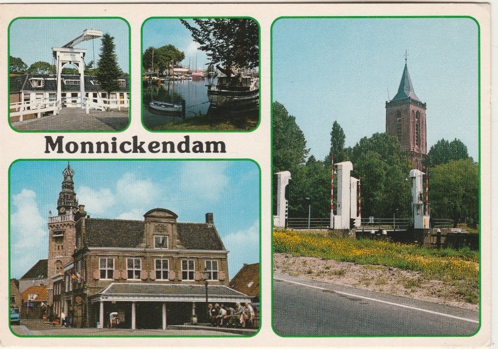 MONNICKENDAM Brug Waag Kerk, Verzenden, 1980 tot heden, Gelopen, Noord-Holland