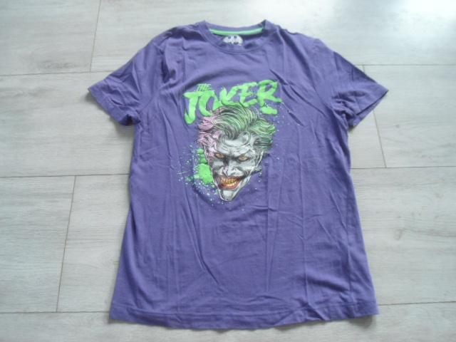 Batman; T-shirt 'The Joker'; maat XS, Ophalen of Verzenden, Zo goed als nieuw, Maat 46 (S) of kleiner, Paars