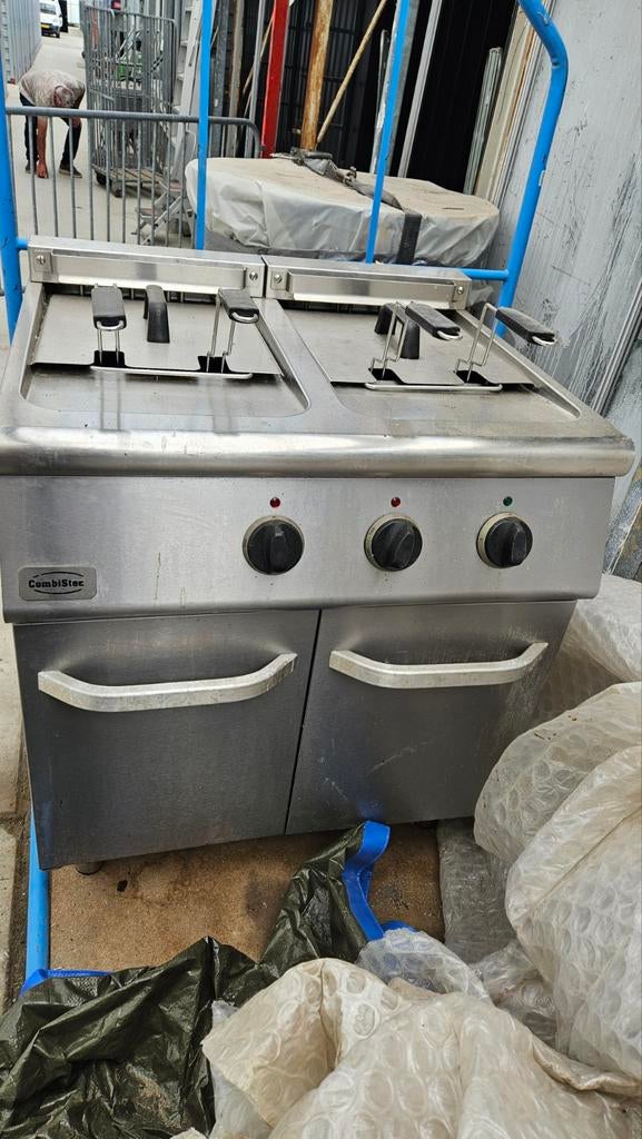 CombiStec Dubbele Frituurpan - Horeca Kwaliteit, Ophalen