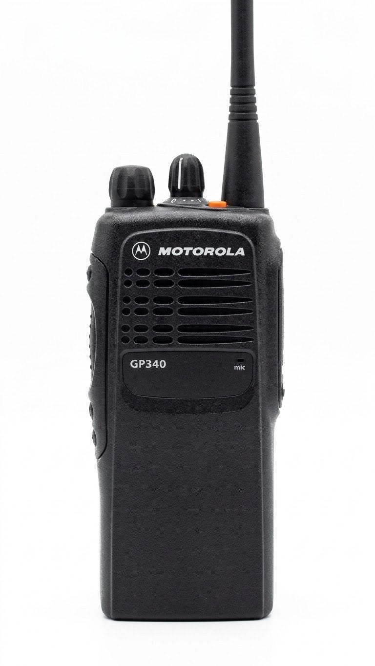 Motorola GP340 Portofoon (Ongetest, Body met accessoires), Gebruikt, Ophalen of Verzenden, Portofoon of Walkie-talkie, Met broekklem