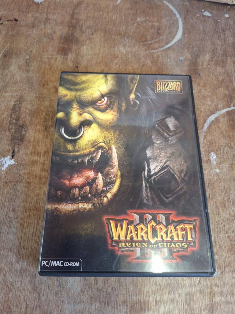 Vintage pc game Warcraft 3 Reign of Chaos, 1 speler, Ophalen of Verzenden, Zo goed als nieuw, Strategie en Constructie
