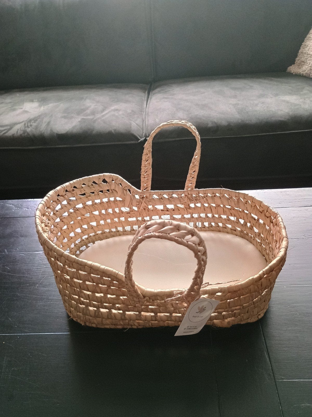 Mooie rieten Mozesmand voor (knuffel)pop, Ophalen of Verzenden, Nieuw, Babypop