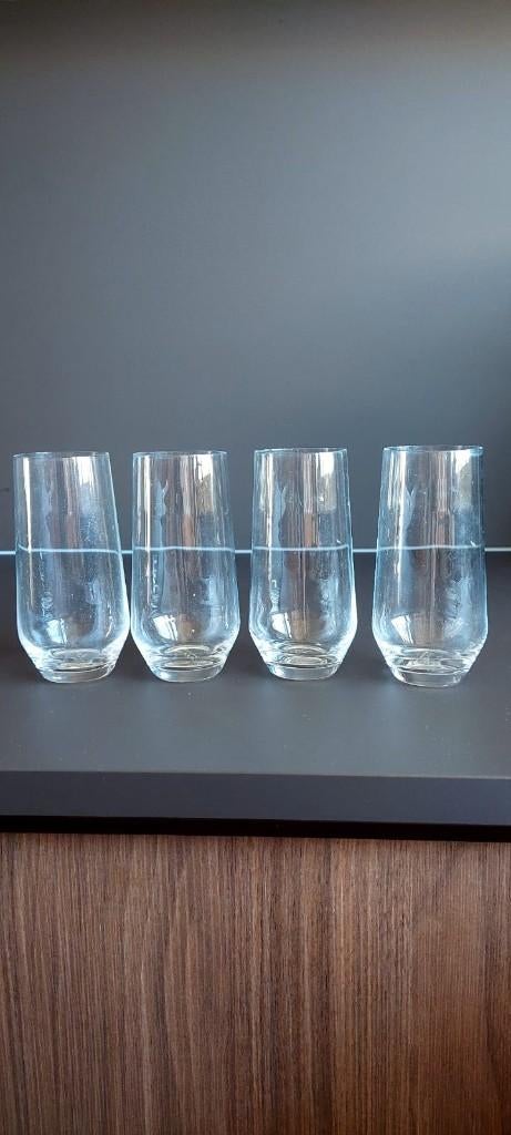 Set 4 glazen glas Vivo van Villeroy & boch 14 cm, Huis en Inrichting, Keuken | Servies, Glas of Glazen, Eu, Eu, Ophalen of Verzenden