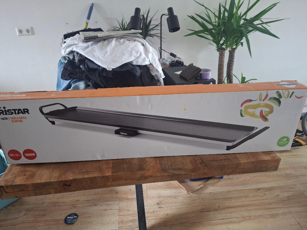 Bakplaat Tristar, Witgoed en Apparatuur, Grillplaten, Ophalen, Nieuw, Tafelgrill