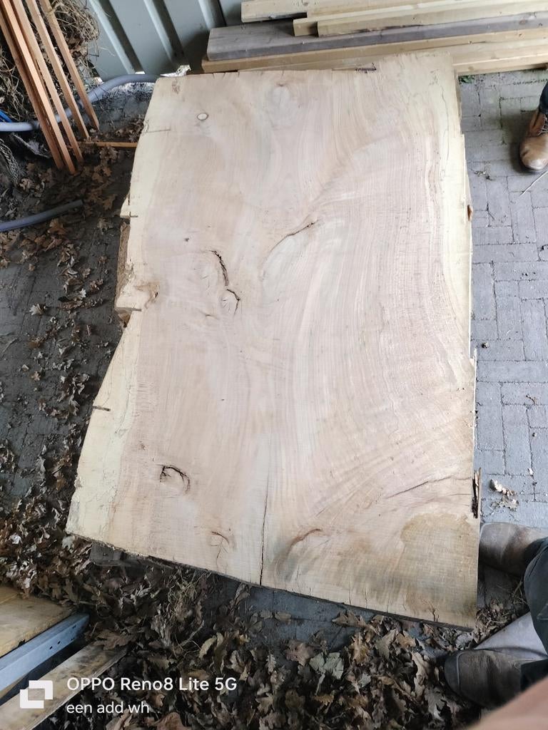 Schaaldelen beuk, tafelblad beukenhout 150x,90x6, Ophalen of Verzenden, Nieuw