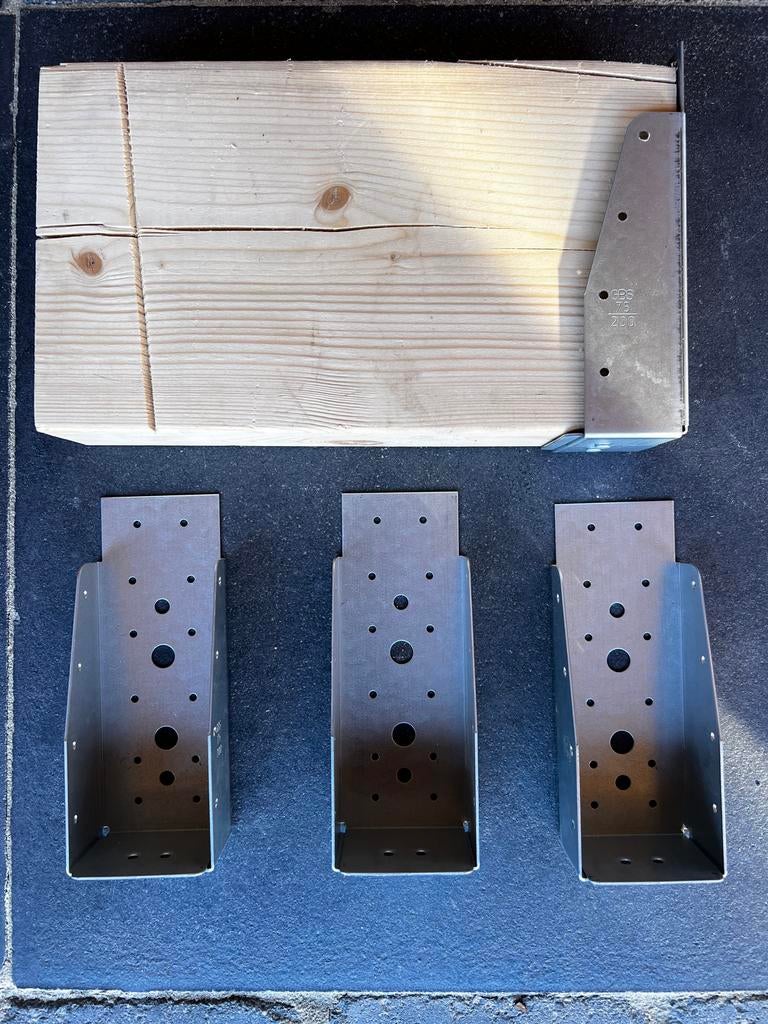 Nieuwe Balkdragers zonder lip 7,5x20cm - Overcompleet, Ophalen of Verzenden, Nieuw, 100 tot 250 mm, Overige typen