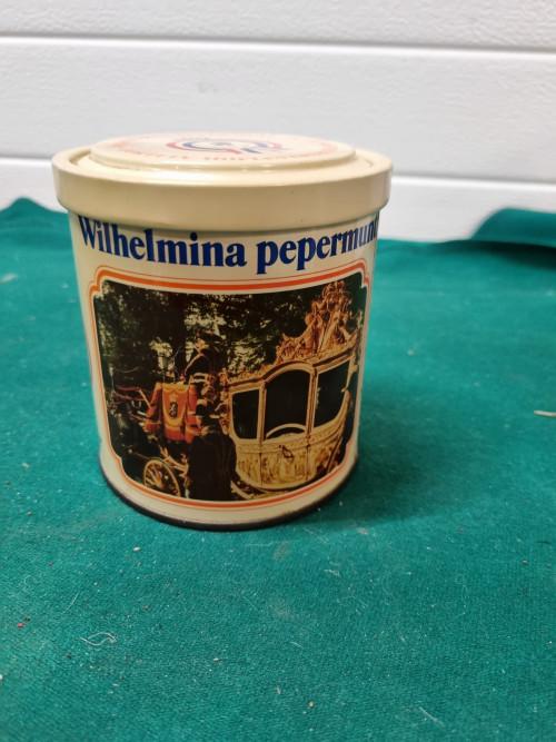 blik Wilhelmina PEPERMUNT, Ophalen of Verzenden