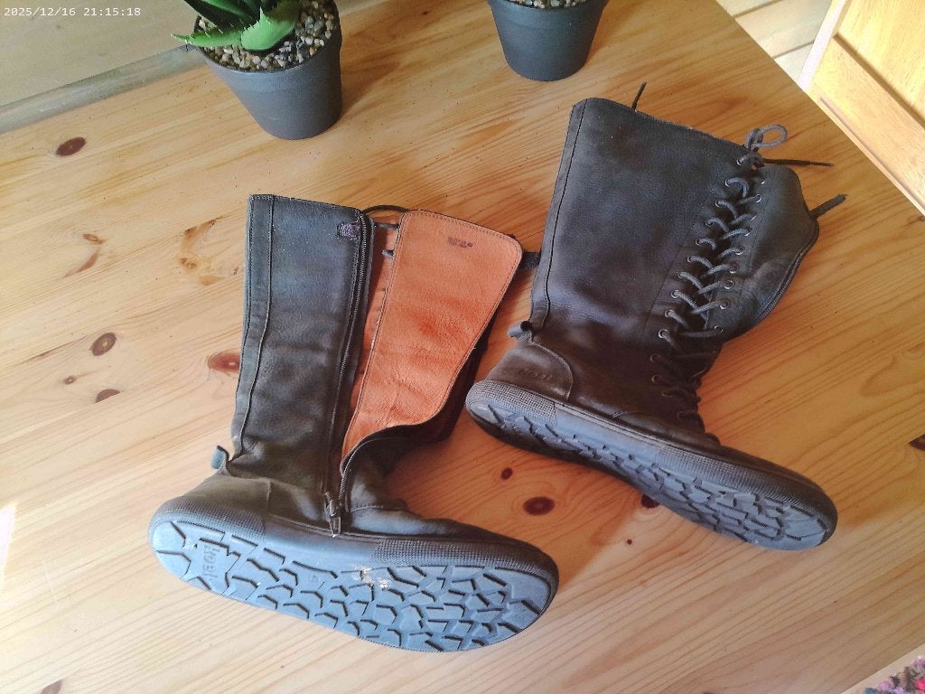 koel barefoot laarzen, Hoge laarzen, Zwart, Ophalen of Verzenden, Zo goed als nieuw