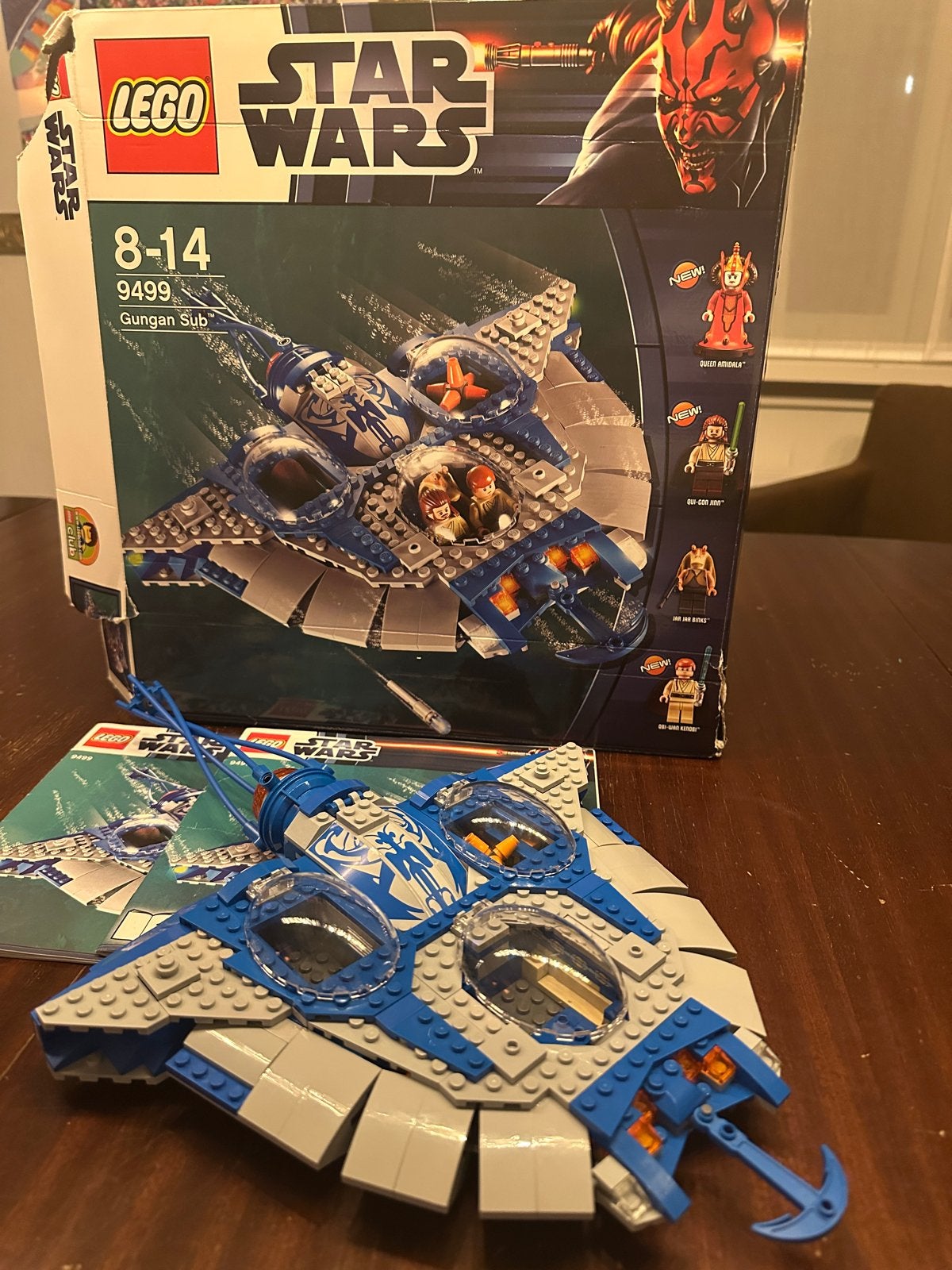Lego Star Wars 9499 Gungan Sub ORIGINELE DOOS boekjes, Star Wars, Lego, Ophalen of Verzenden, Zo goed als nieuw