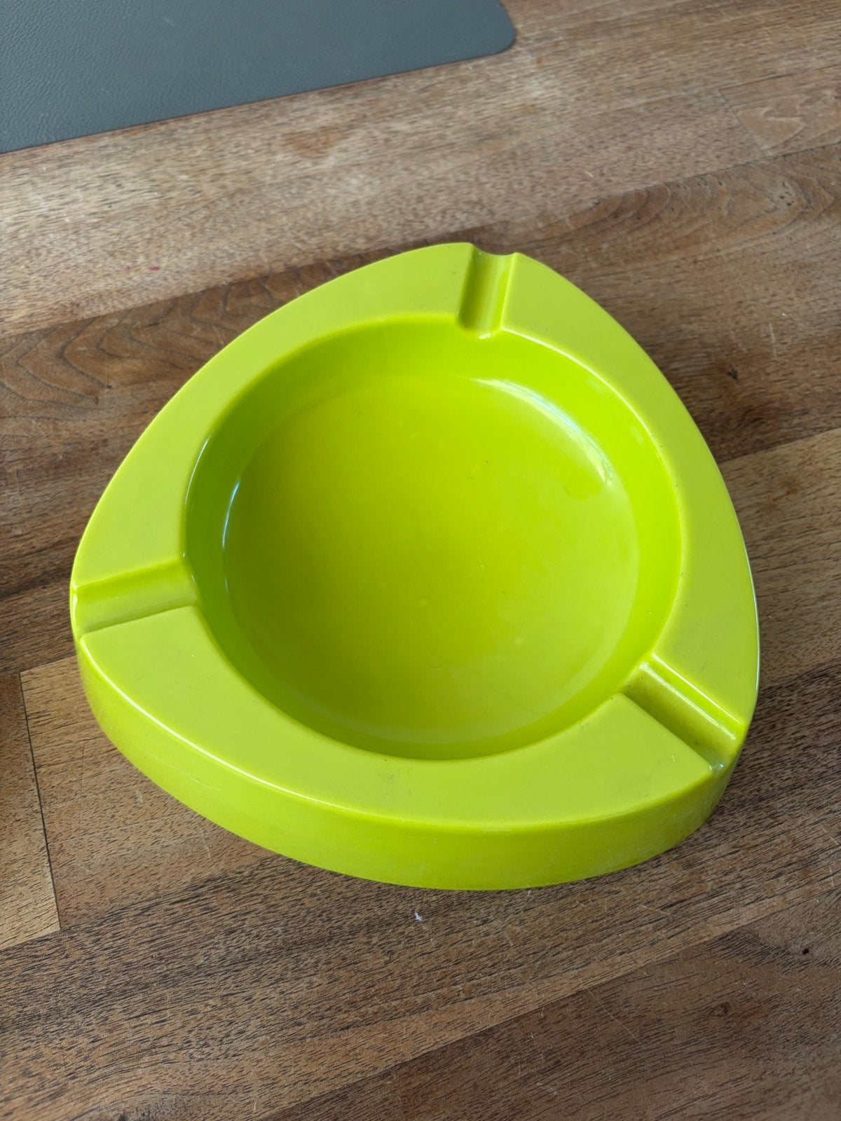 Melamine Asbak Ever Unison - Vintage Groen, Verzamelen, Ophalen of Verzenden, Gebruikt, Asbak