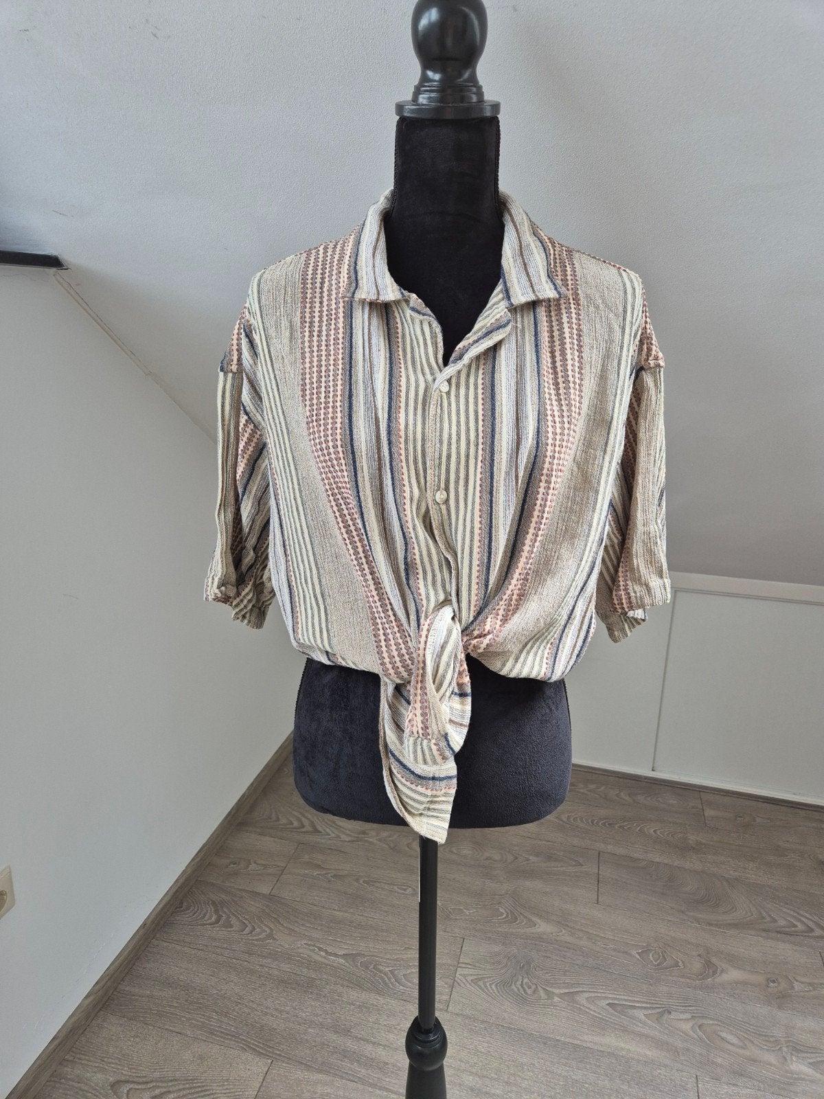 vintage style blouse. maat 40, Maat 38/40 (M), Bruin, Verzenden, Zo goed als nieuw