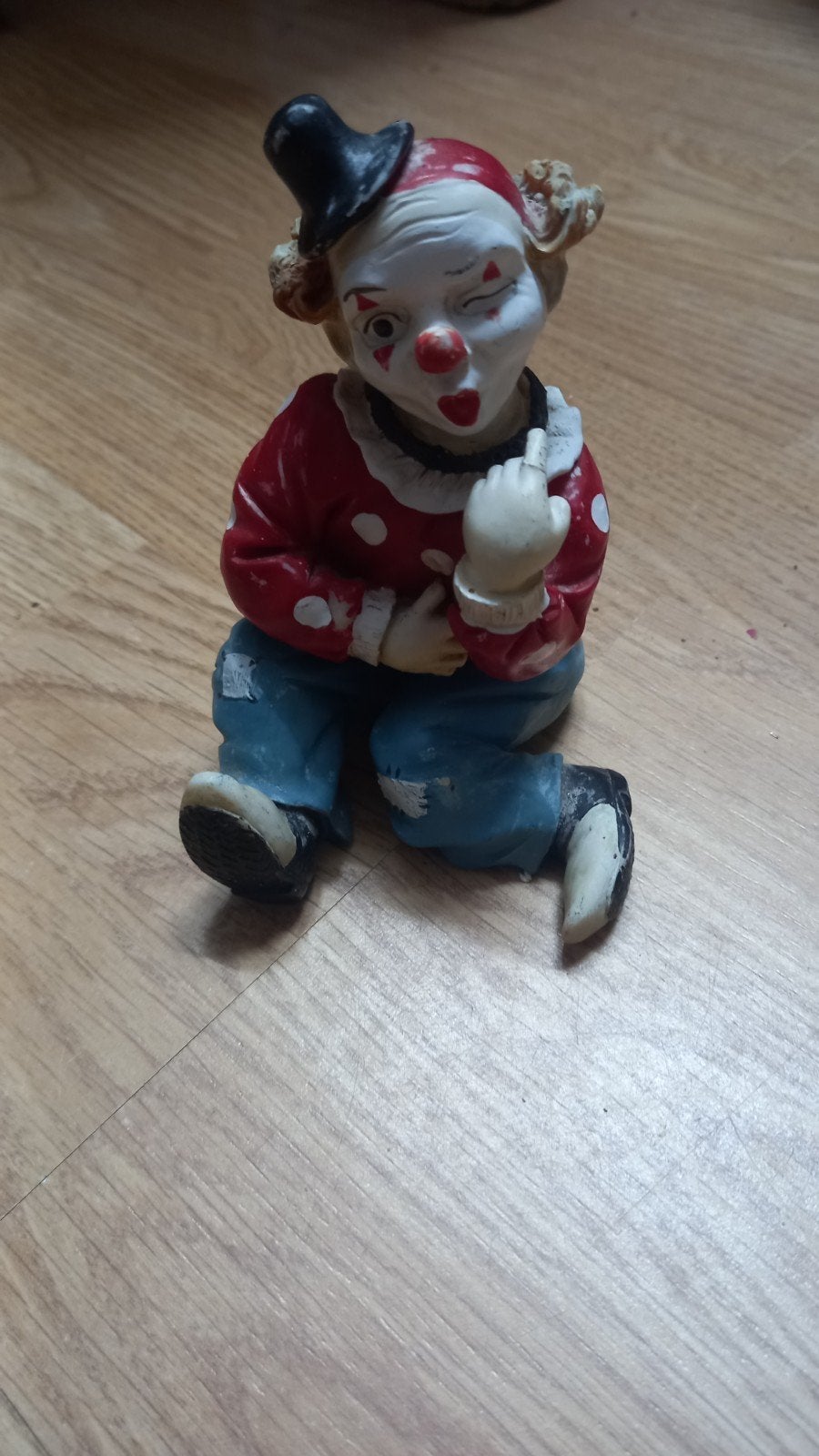 Beeldje clown - 12.5 cm hoog, Ophalen of Verzenden, Gebruikt