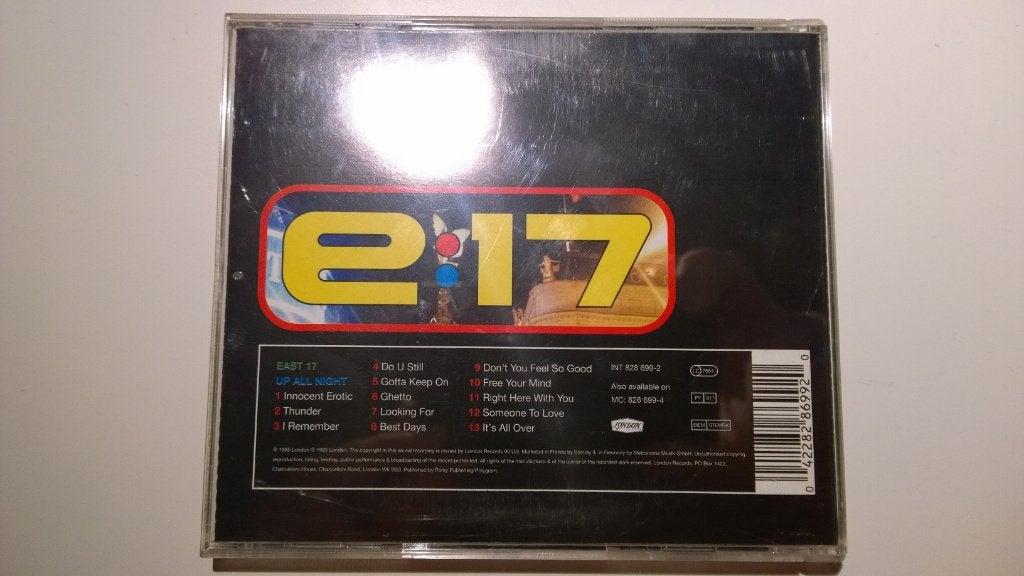 East Seventeen - Up All Night, Cd's en Dvd's, Cd's | Pop, Ophalen of Verzenden, Zo goed als nieuw, Pop, Album