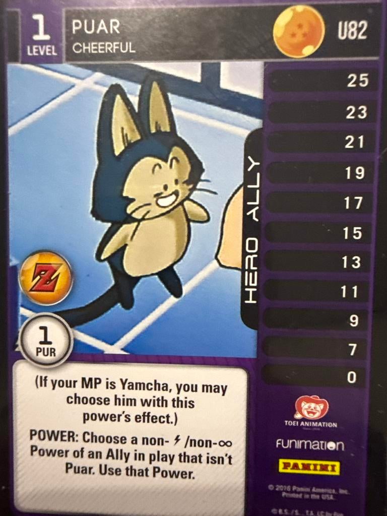 Dragon Ball Super Card Game Puar U82, Ophalen of Verzenden, Gebruikt, Losse kaart