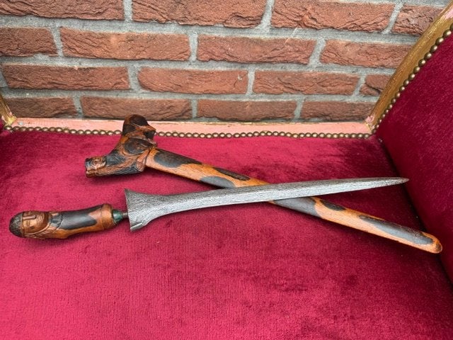 mooie antieke Indische kris-keris-dolk, Ophalen of Verzenden, Overige soorten, Azië, Mes of Dolk