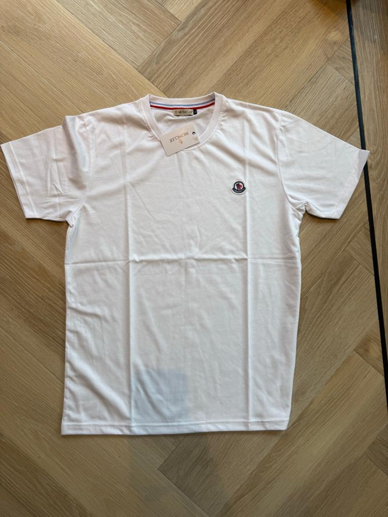 Moncler T-shirt Maat L, Ophalen of Verzenden, Zo goed als nieuw, Maat 52/54 (L), Wit