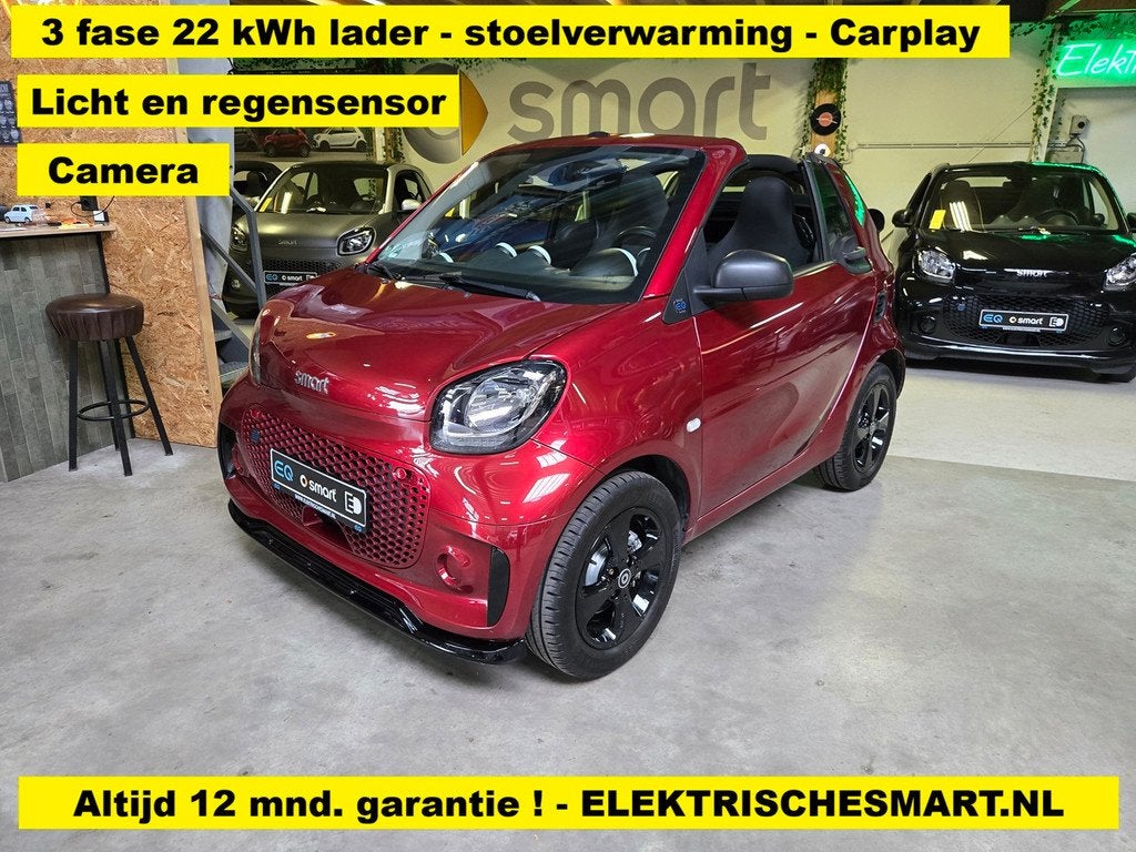 Smart Fortwo EQ Cabrio Comfort - Carplay - camera - licht en