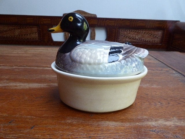 Vintage keramiek patevorm eend, Portugal, Antiek en Kunst, Ophalen of Verzenden