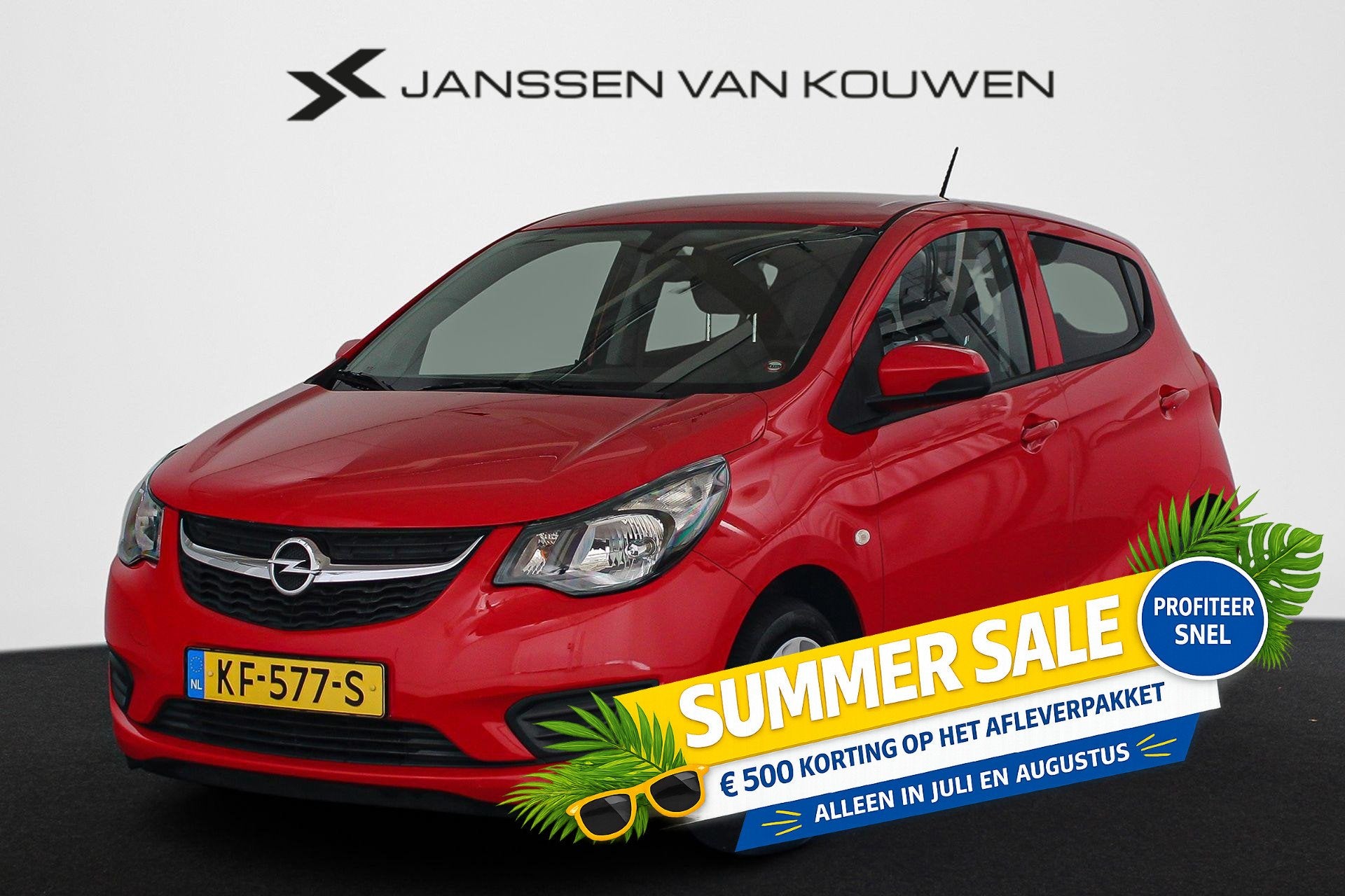 Opel KARL 1.0 ecoFLEX Edition Airco Cruise control Parkeerse, Stof, Gebruikt, 23 km/l, Origineel Nederlands