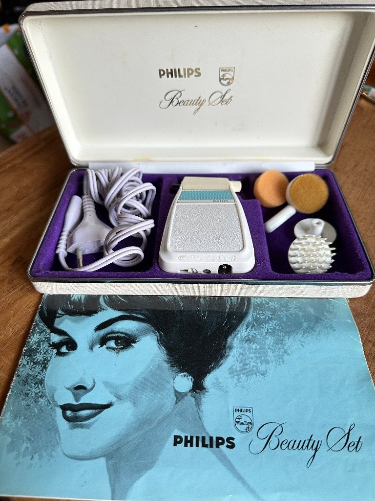 Philips jaren 70 beauty set met opzetstukken werkend in o#v#, Ophalen, Persoonlijke verzorging