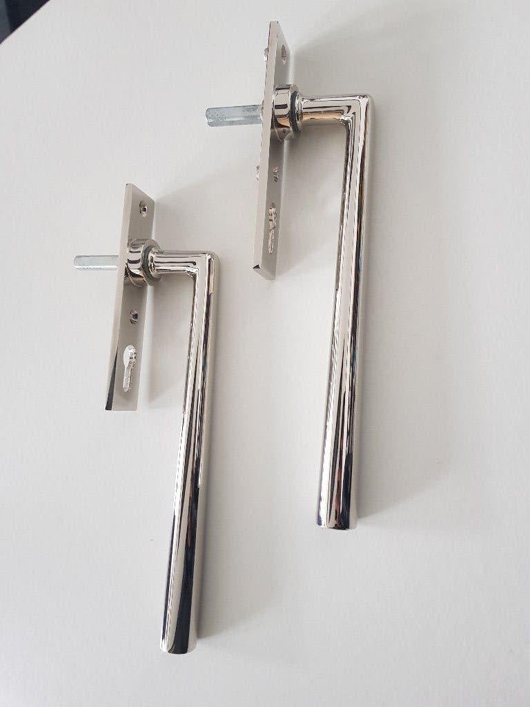 Schuifpui Klink Art Deco Messing, Ophalen of Verzenden, Koper of Messing