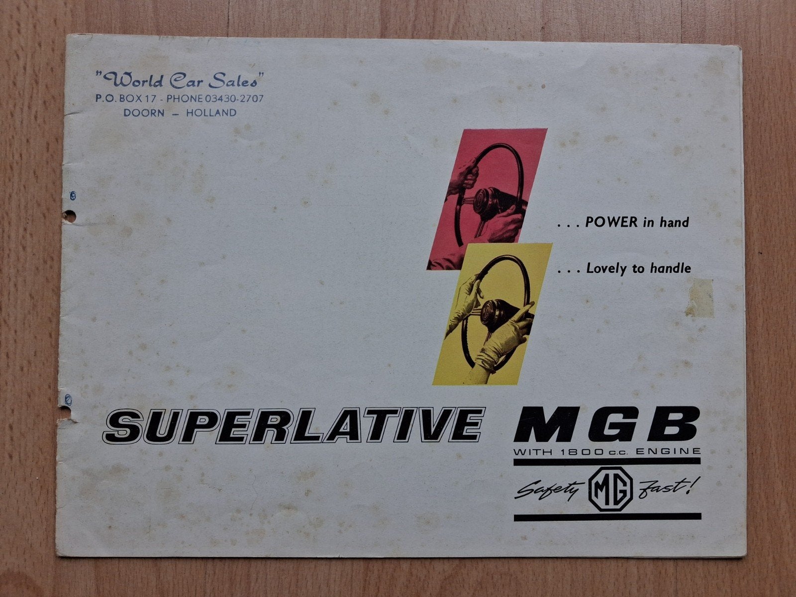 MGB Autofolder 1962, Ophalen of Verzenden, Gelezen, Overige merken