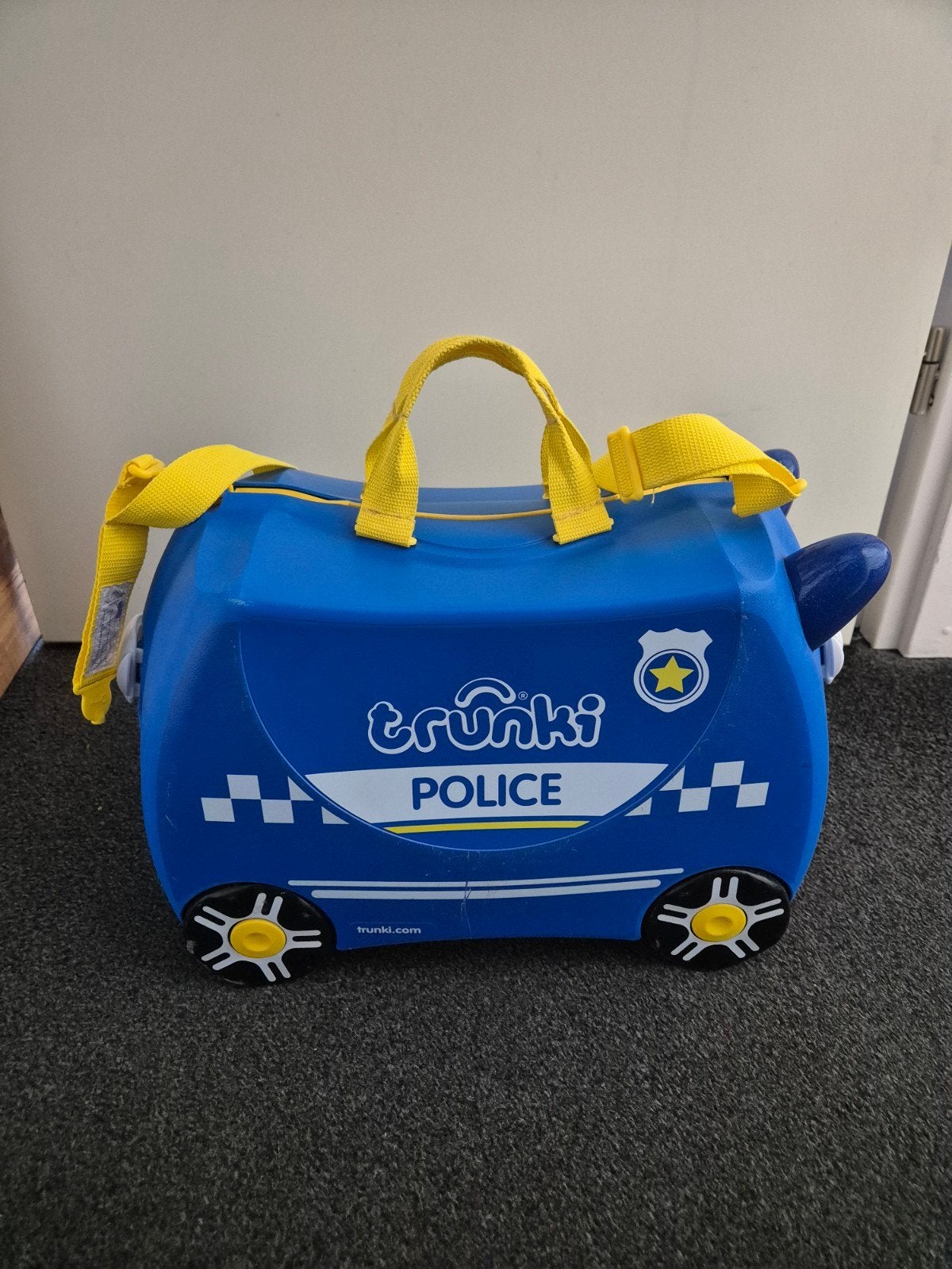 Trunki Politie Koffer - Kinderkoffer om op te rijden, Ophalen of Verzenden, Gebruikt