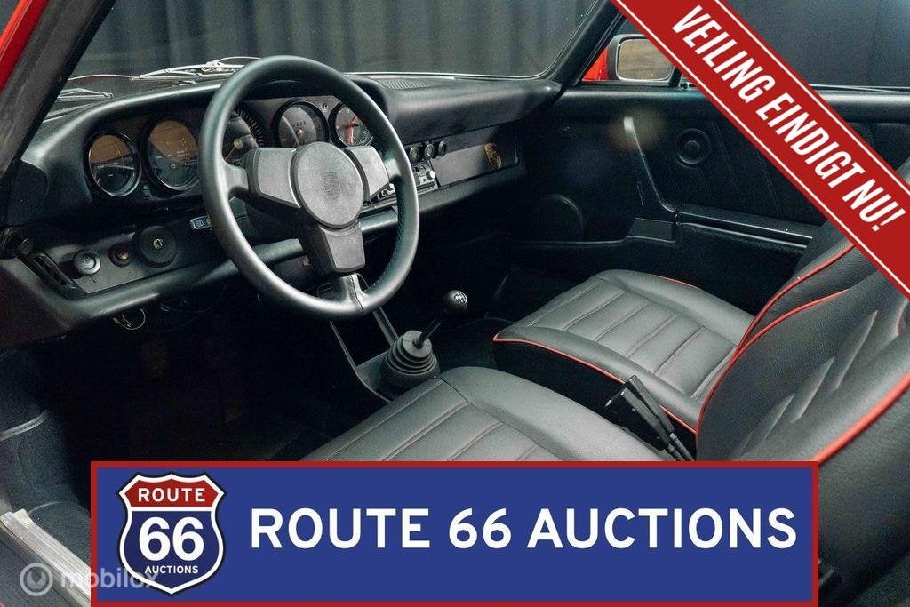 Porsche 911 Targa | 1975 | Route 66 Auctions, Auto's, Overige carrosserieën, Zwart, Bedrijf, Porsche