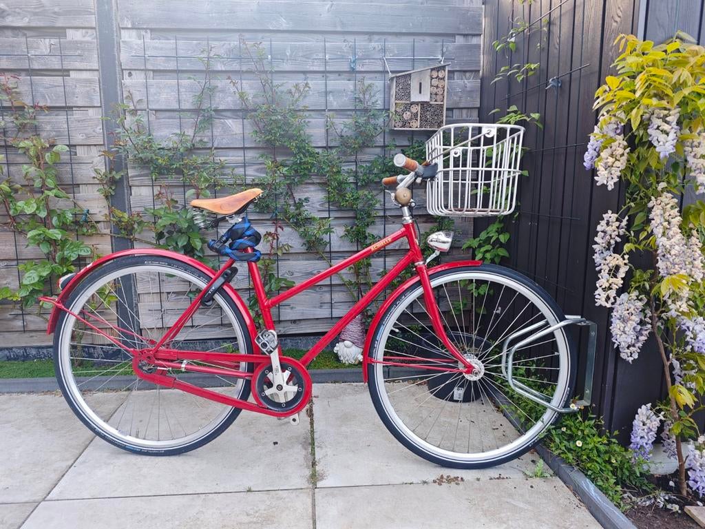 Achielle Saar fiets met Brooks onderdelen, goed onderhouden, Terugtraprem, Gebruikt, Versnellingen, Ophalen