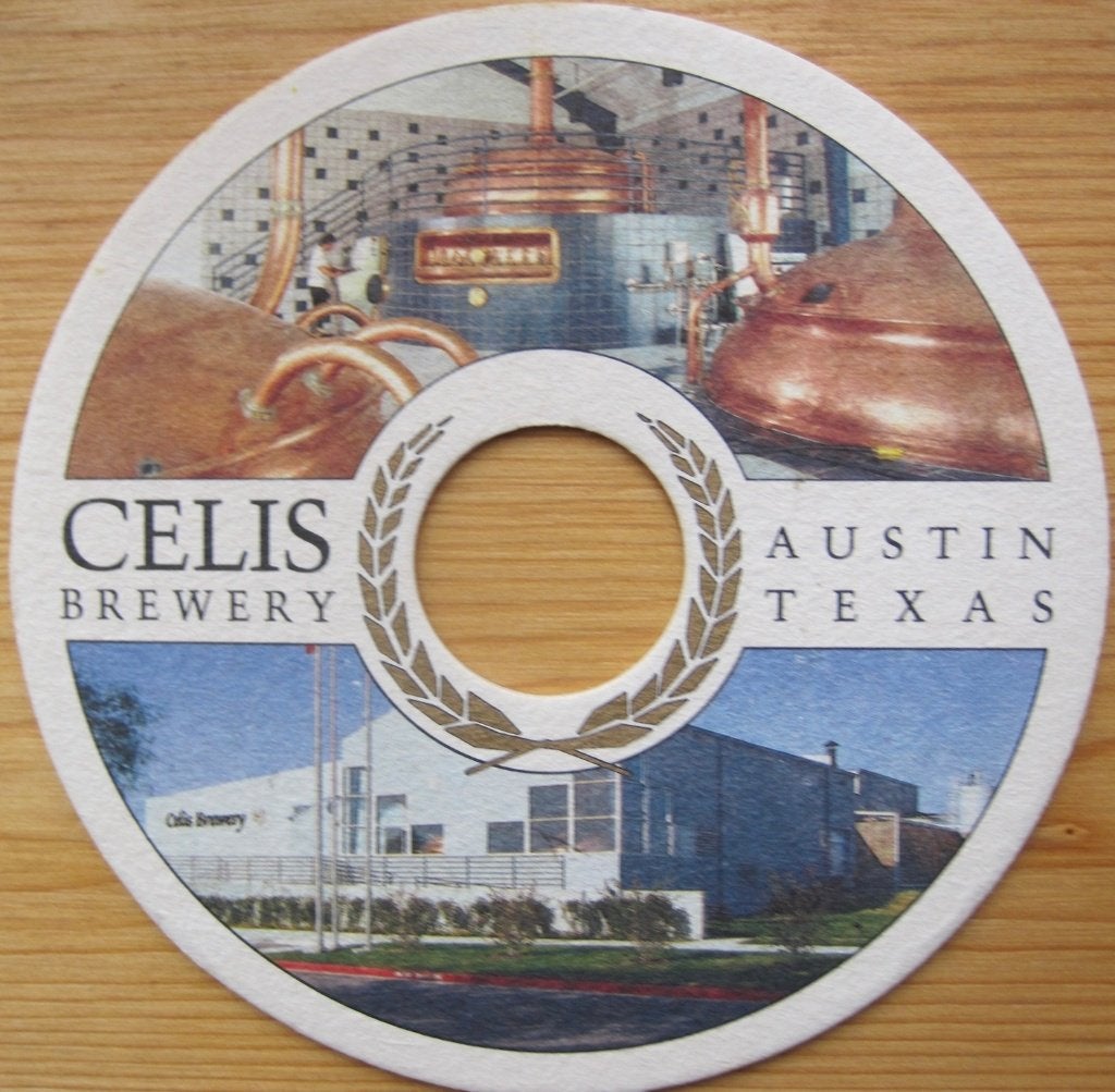 bierviltje van de Celis brouwerij in Austin Texas, Ophalen of Verzenden, Zo goed als nieuw, Viltje(s), Overige merken