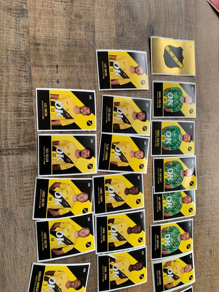 Plus voetbalplaatjes NAC Breda - Diverse spelers, Ophalen of Verzenden, Zo goed als nieuw, NAC Breda, Poster, Plaatje of Sticker