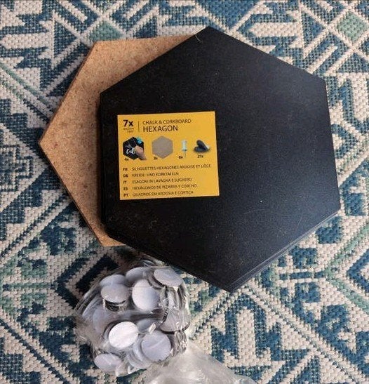 Hexagon Tegels: Kurk & Krijt - 20x23cm, Ophalen of Verzenden, Nieuw, Natuurlijk materiaal