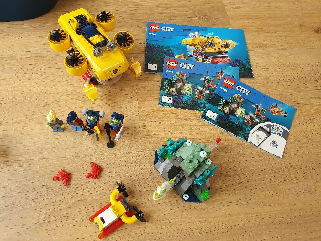 Lego City Duikboot Oceaan Onderzeeër 60264, compleet, Ophalen, City, Lego, Zo goed als nieuw