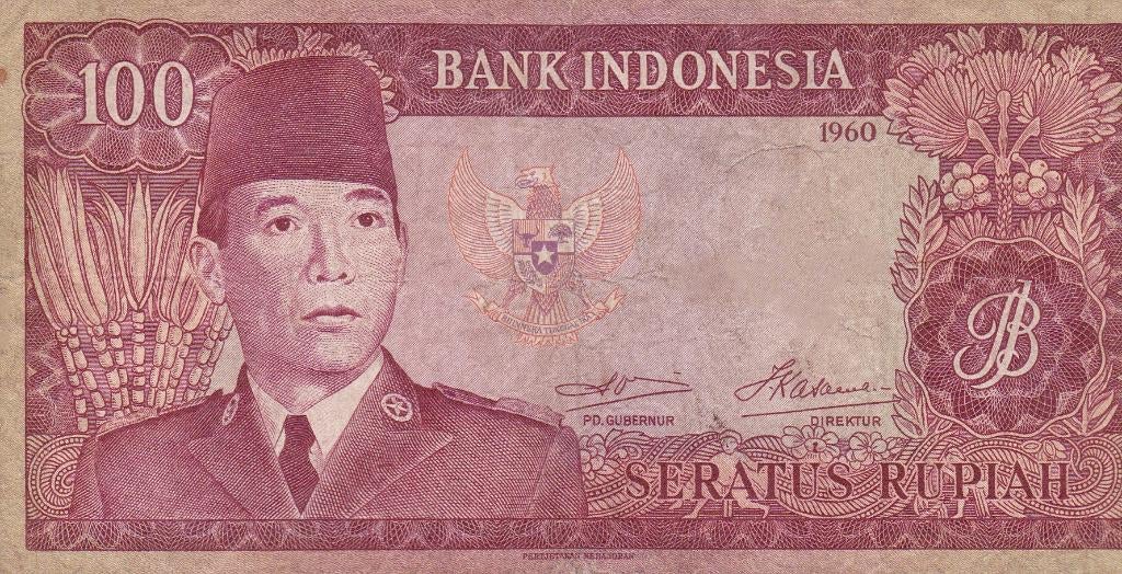 BANK  INDONESIA  1960     100 RUPIAH, Ophalen of Verzenden, Euro's