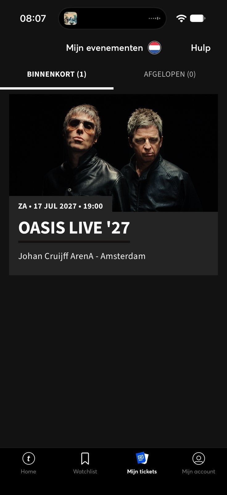 Oasis live ‘27 Amsterdam, Twee personen, Juli, Rock