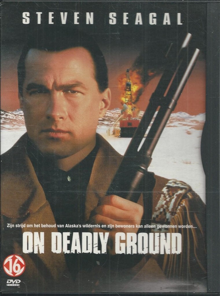 On deadly ground met o.a. Steven Seagal, Vanaf 16 jaar, Ophalen of Verzenden, 1980 tot 2000, Actie en Avontuur
