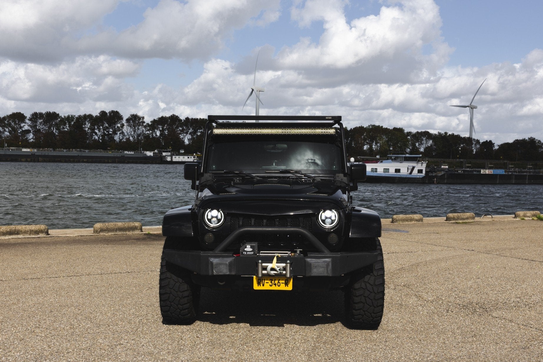Jeep Wrangler Unlimited 2.8 CRD Sahara (bj 2009, automaat), Automaat, Gebruikt, 4 cilinders, Zwart