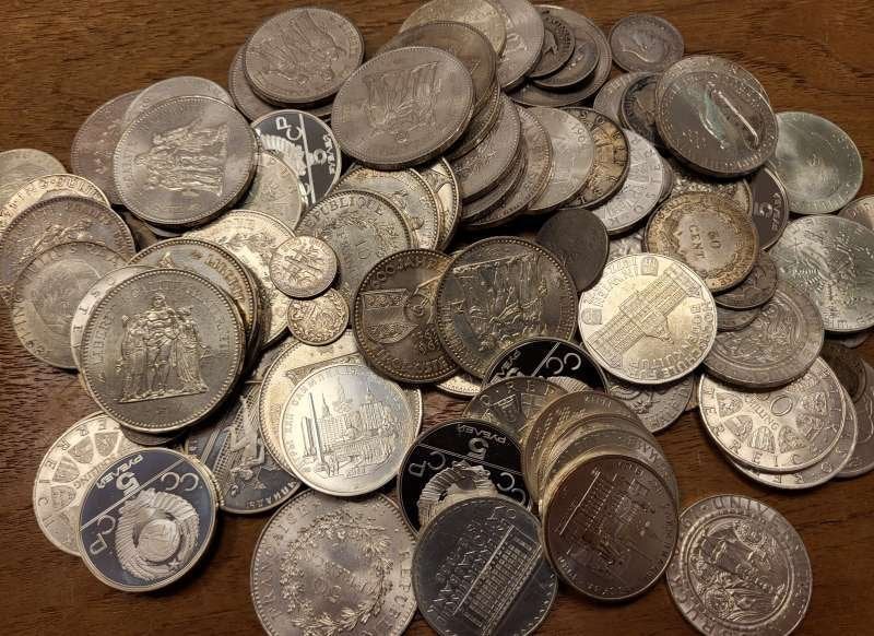 5 kilo zilver wereld mix, Ophalen of Verzenden, Zilver