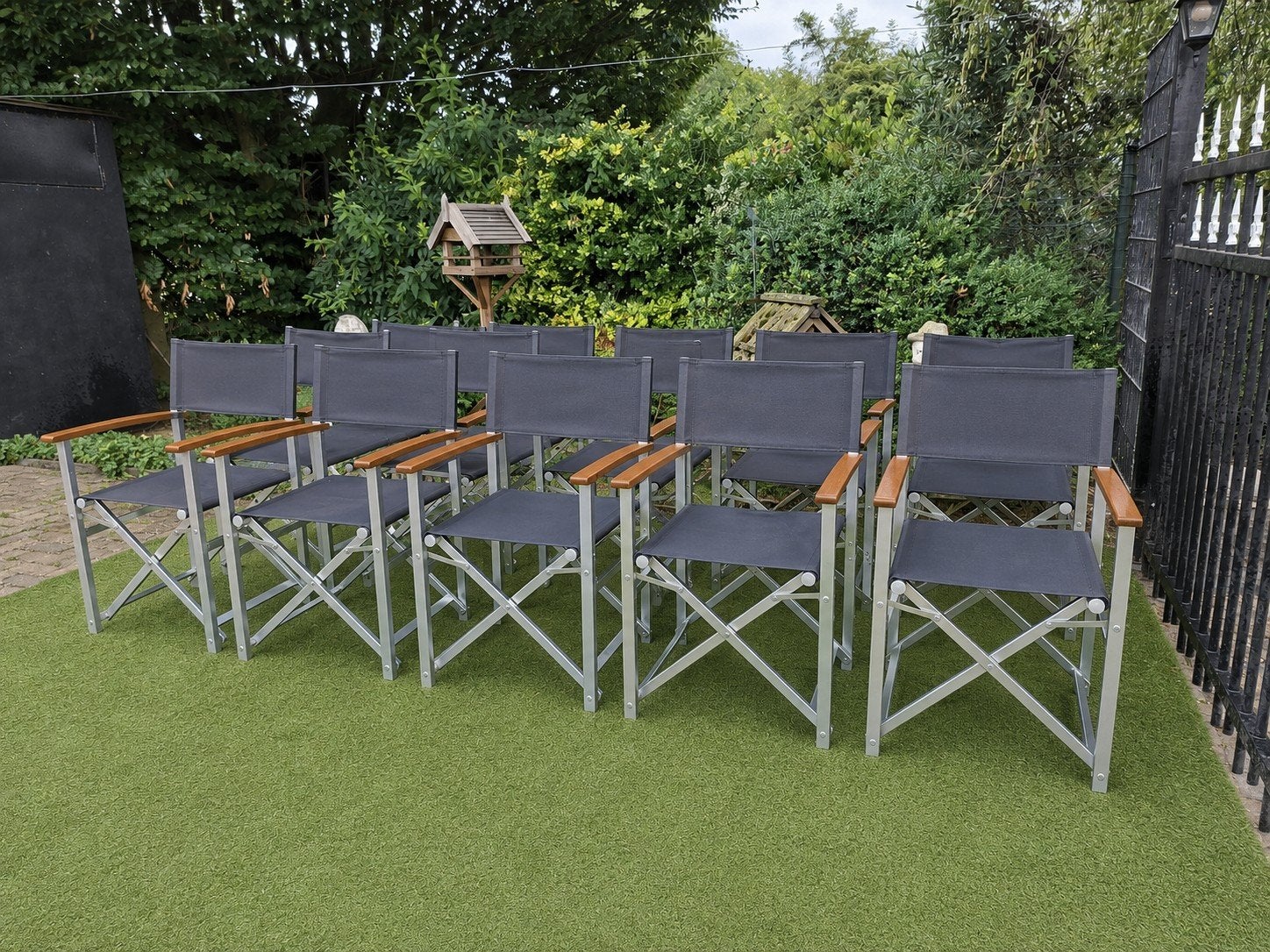30 inklapbare terrasstoelen de arend tuinstoelen, Ophalen, Gebruikt, Aluminium, Inklapbaar