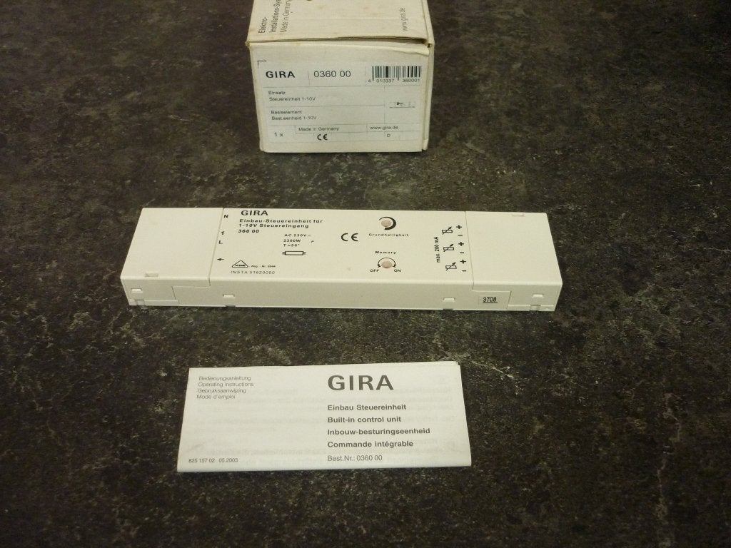 Nieuw Gira inbouw regelunit  1-10V, 0360 00, sturing, Ophalen of Verzenden, Nieuw, Gira, Overige typen