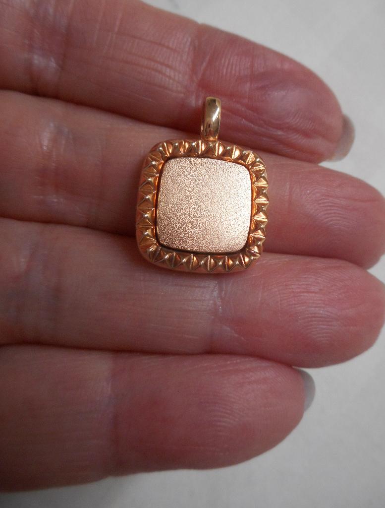 Zilveren mimoneda hanger rosegold en draaibaar nr.971, Sieraden, Tassen en Uiterlijk, Kettinghangers, Gebruikt, Verzenden, Kruis of Symbool