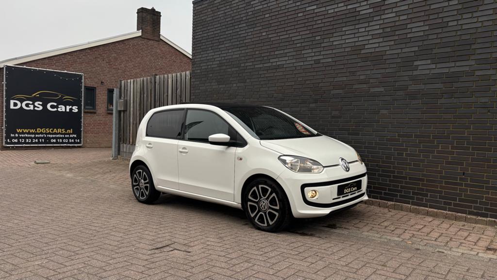 Volkwagen up schuif kanteldak Airco LM Navi 5 drs, Voorwielaandrijving, USB, Stof, Wit