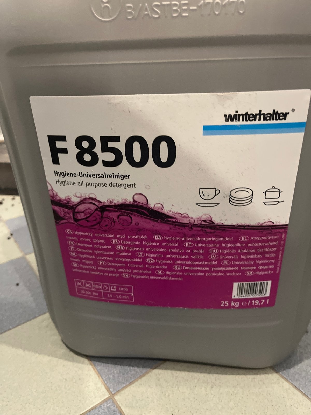 Winterhalter F8500 Hygiëne Universele Reiniger 25kg, Ophalen, Nieuw
