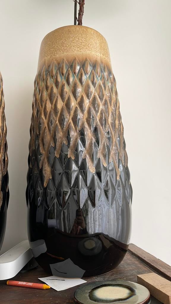 4 bloempotten/ vazen NU €95, Huis en Inrichting, Woonaccessoires | Vazen, Overige kleuren, Aardewerk of Porselein, Ophalen of Verzenden
