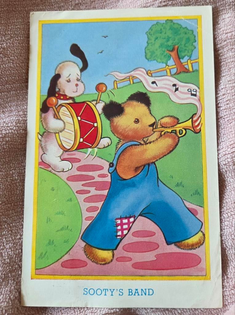 Beertje en hondje maken muziek, Verzenden, 1940 tot 1960, Gelopen, Kinderen