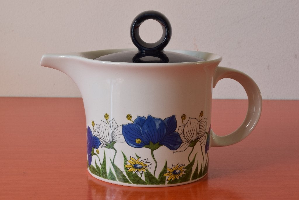 Retro vintage porseleinen jaren 70 Pontesa design theepot, Overige merken, Vintage, Nieuw, Ophalen of Verzenden