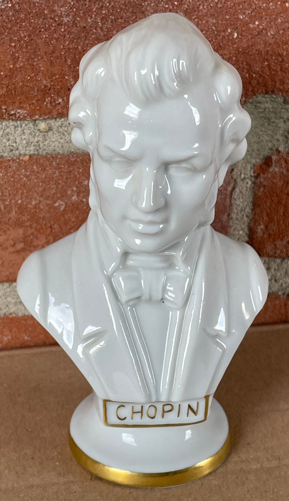 Witte porseleinen buste Frédéric Chopin, 15 cm, Ophalen of Verzenden